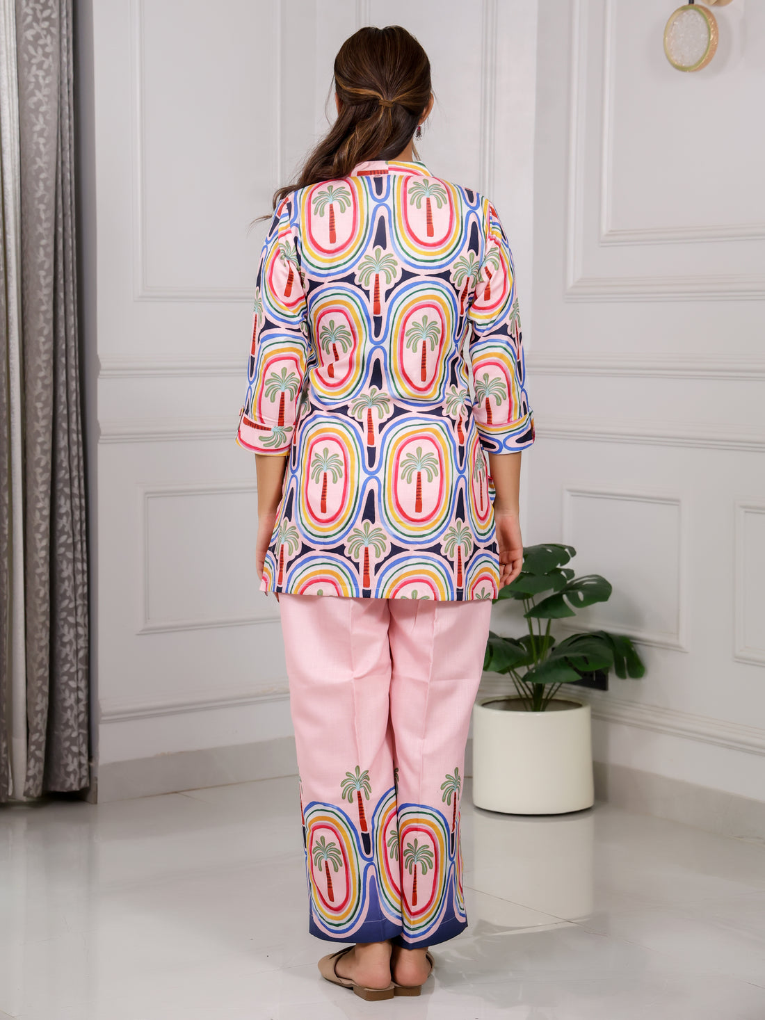 Shakun Pink Goa Vibes Cord set