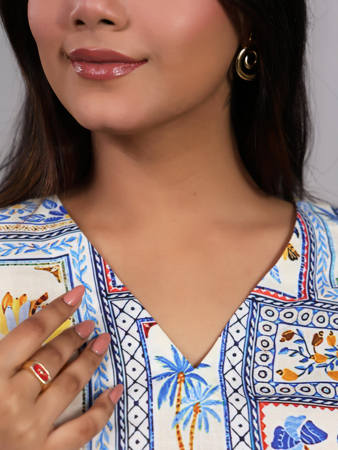 Shakun Blue Breezy Cord Set