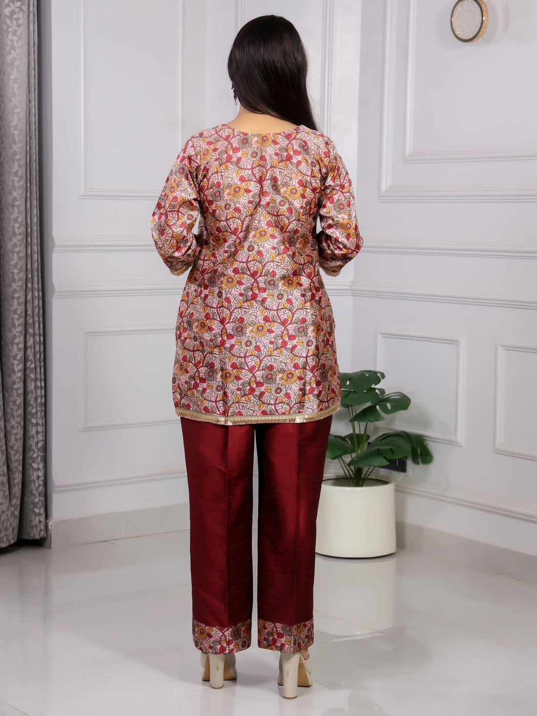 Shakun Brown Kalamkari Cordset