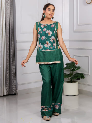 Shakun Green Jute Yok Cordset