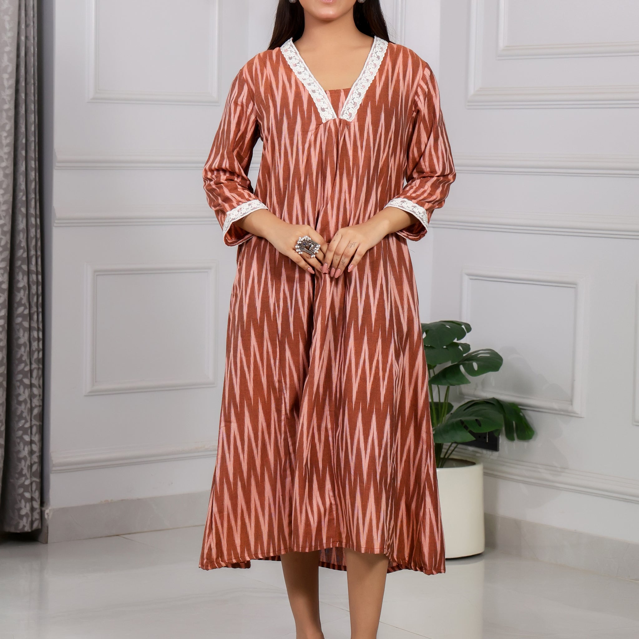 Shakun Brown Brezzy Dress