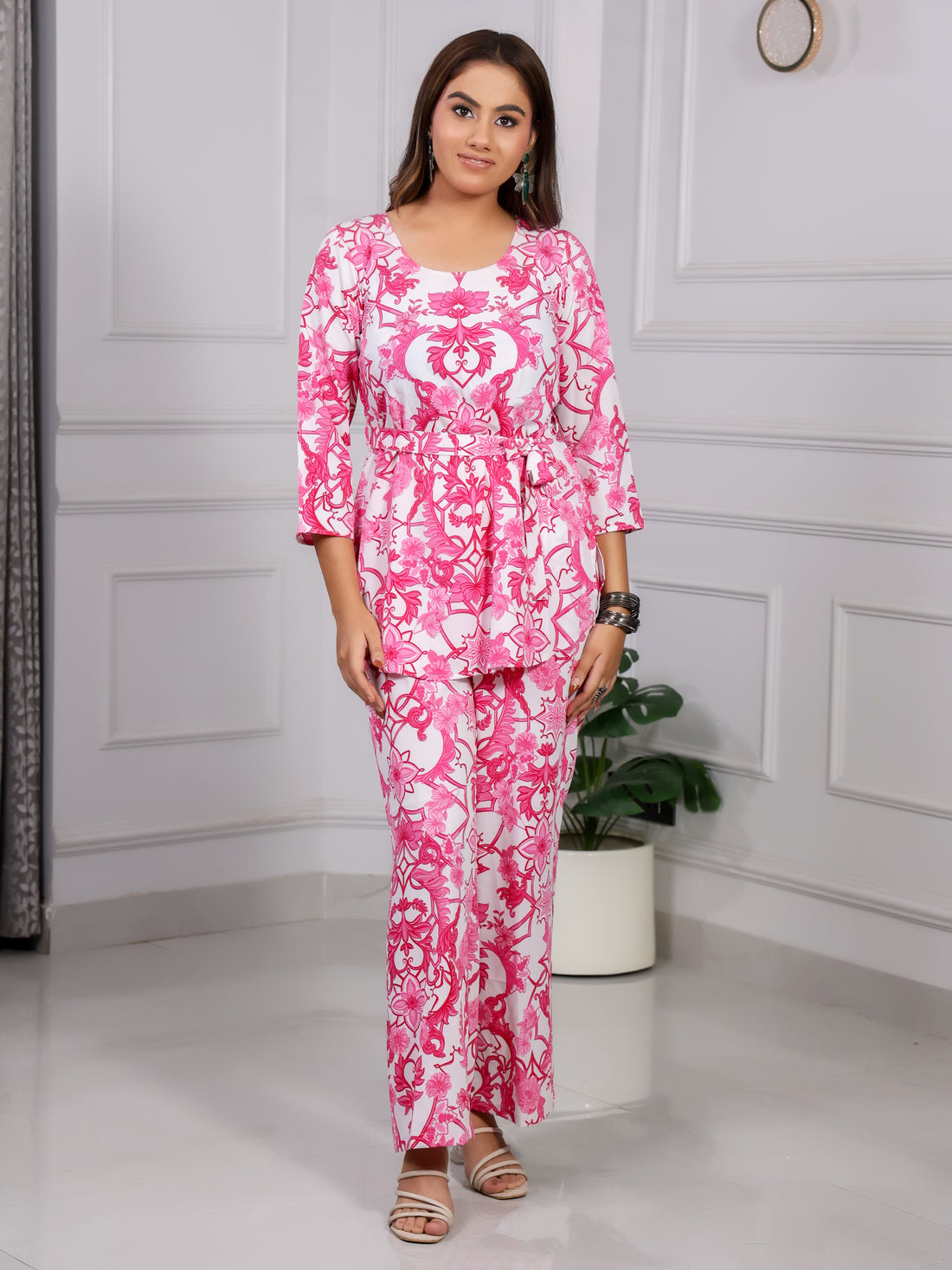 Shakun Pink Digital Coord set