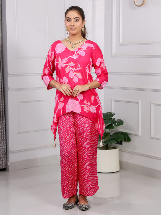 Shakun Rani Bandhani Kurti set