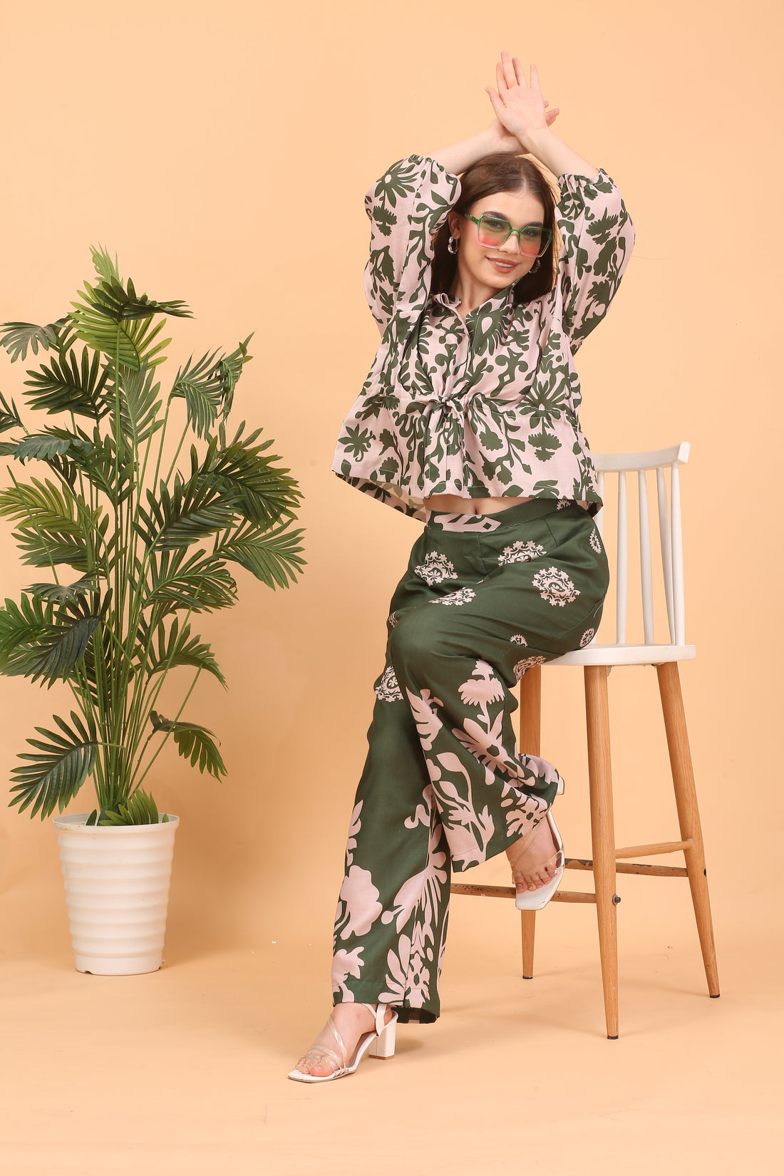Shakun Green Aroma Co-ord Set