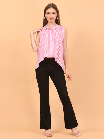 Shakun Pink Bow Shirt