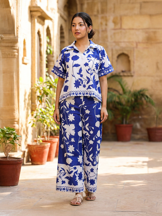 Shakun Navy Digital Shirt