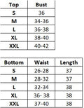 Size chart of Parrot Co-ord set 