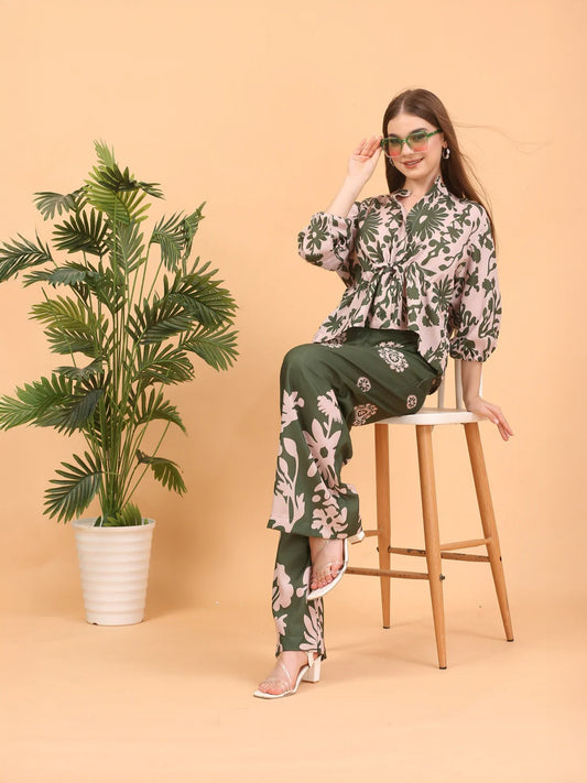 Shakun Green Aroma Co-ord Set